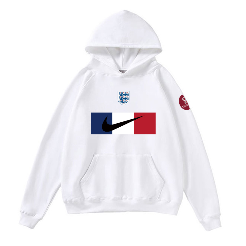 Men's England World Cup Soccer Hoodie White 001 Men's England World Cup Soccer Hoodie White 001